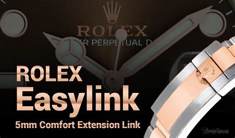 sistema easylink rolex|How to Use the Rolex Easylink Comfort Extension: Step.